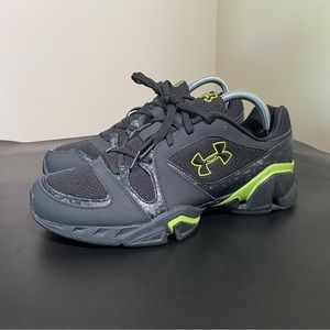 Under Armour Sneakers, green and black, size Y7 no box